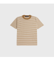 FRED PERRY FINE STRIPED HEAVY WEIGHT TEE