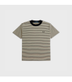 FRED PERRY FINE STRIPED HEAVY WEIGHT TEE