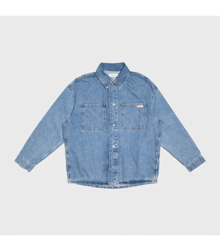 CK OVERSIZED LINEAR OVERSHIRT