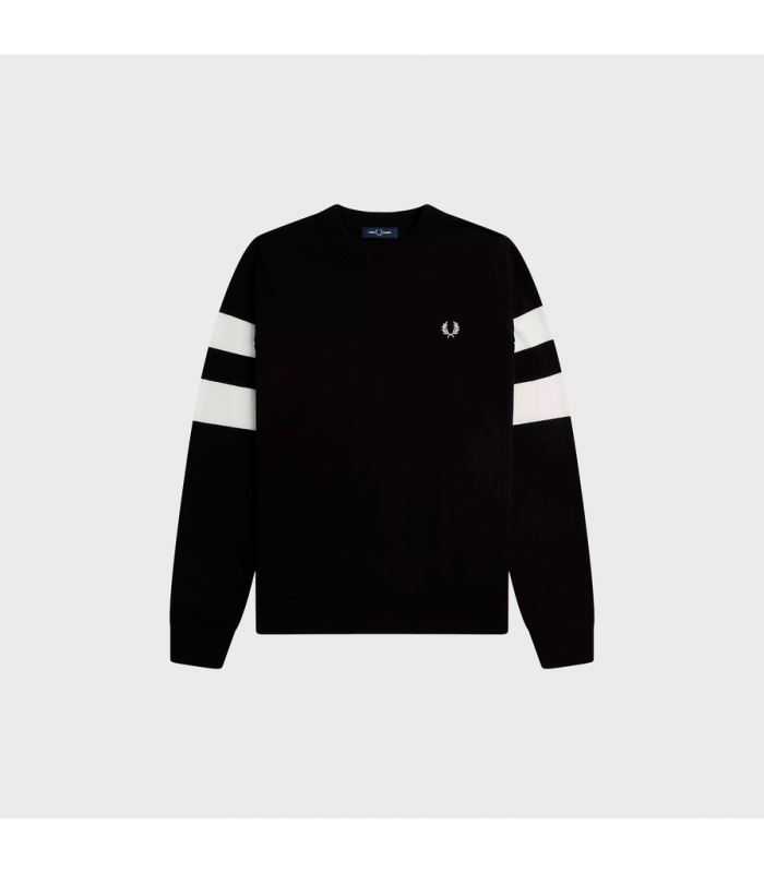 FRED PERRY TIPPED SLEEVED JUMPER