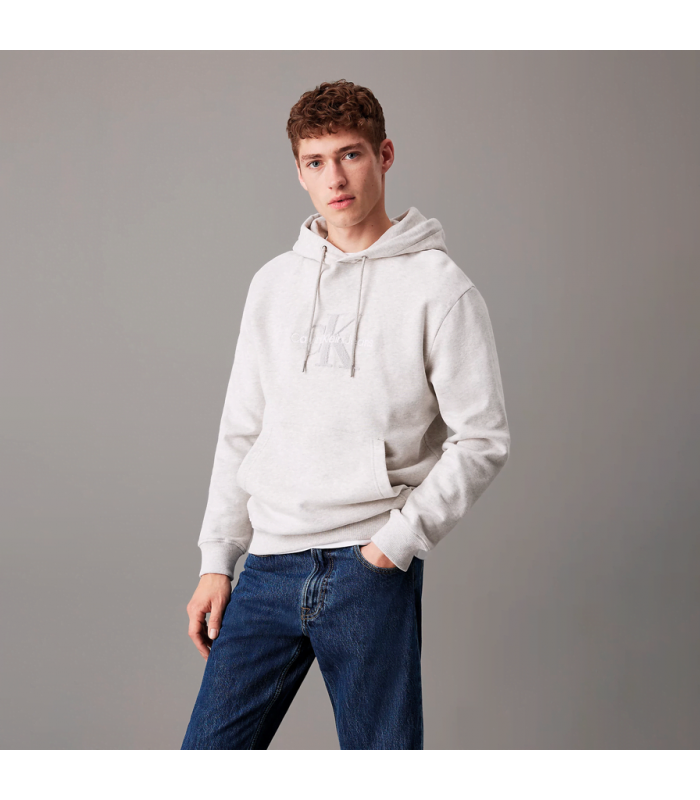 CK CHENILLE MONOLOGO HOODIE