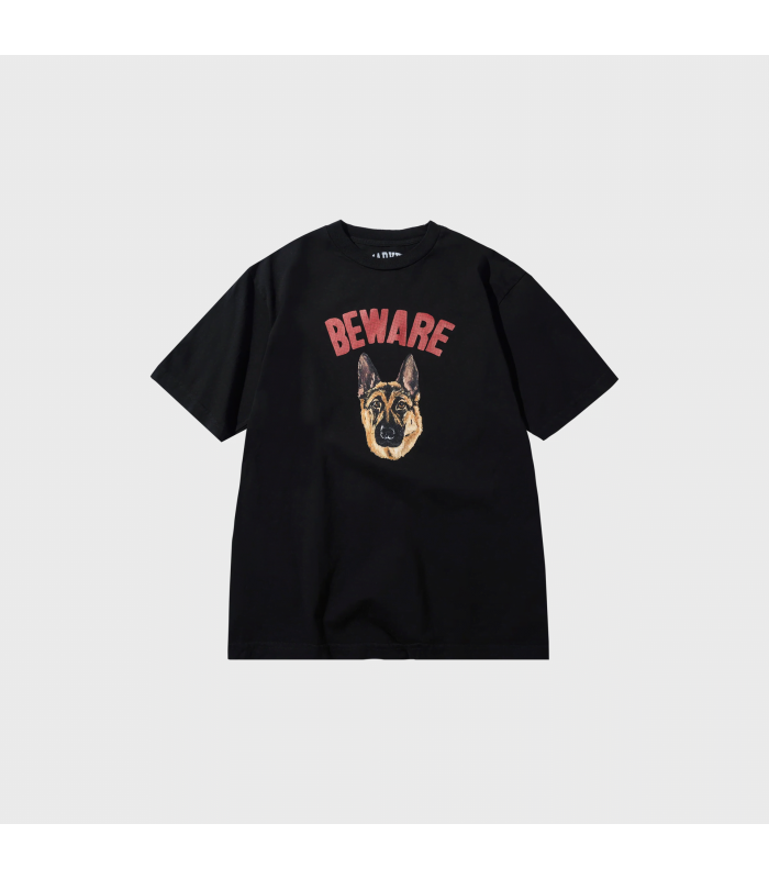 MARKET BEWARE SIGN T-SHIRT