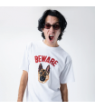 MARKET BEWARE SIGN T-SHIRT