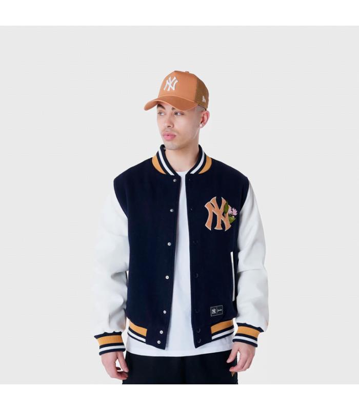NEW ERA NYY FLORAL VARSITY JCKT