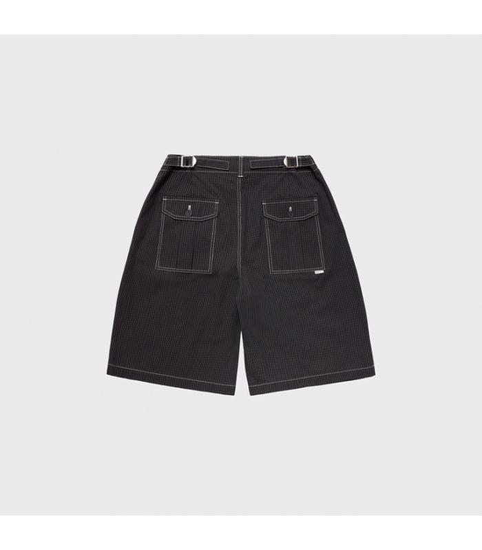 SCRT GRIDSTOP PLEATED SHORTS