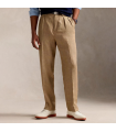 PRL LINEN BLEND WHITMAN PLEATED CHINO