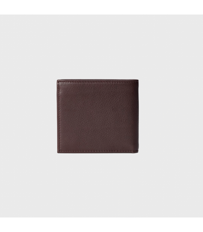 PRL PEBBLE LEATHER BILL WALLET 