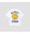 MARKET SMILEY UPSIDE DOWN LOCKUP T-SHIRT