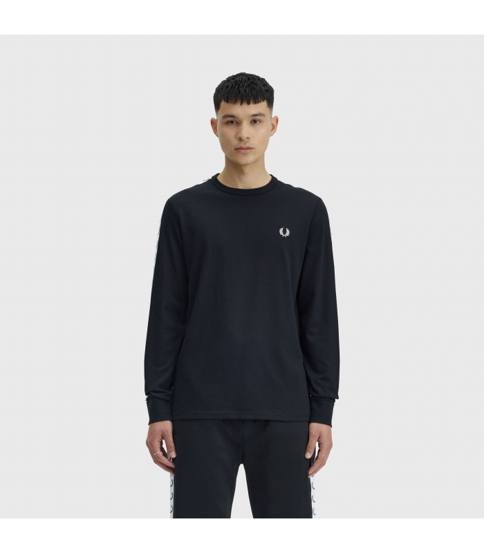 FRED PERRY TAPED LONG SLEEVE T-SHIRT