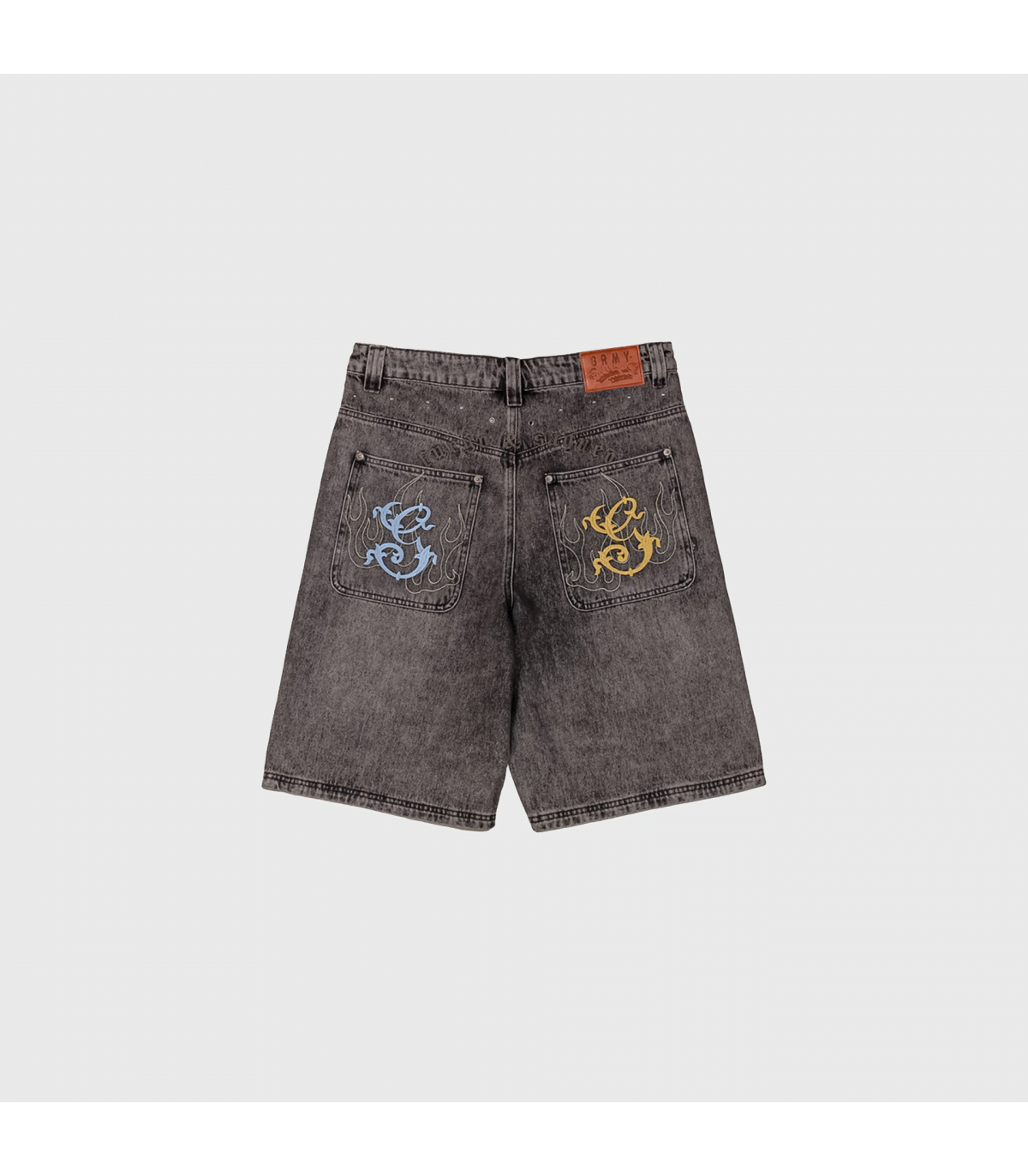 GRMY CHIEF WATCHER BAGGY DENIM SHORTS 
