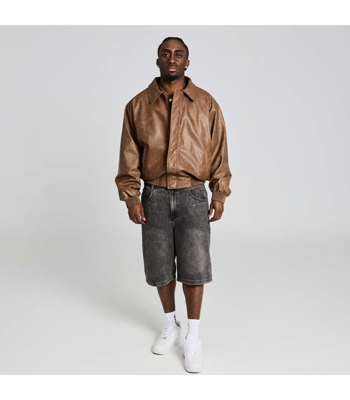 GRMY CHIEF WATCHER BAGGY DENIM SHORTS 