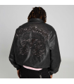 GRMY CHIEF WATCHER PU LEATHER BOMBER JAC