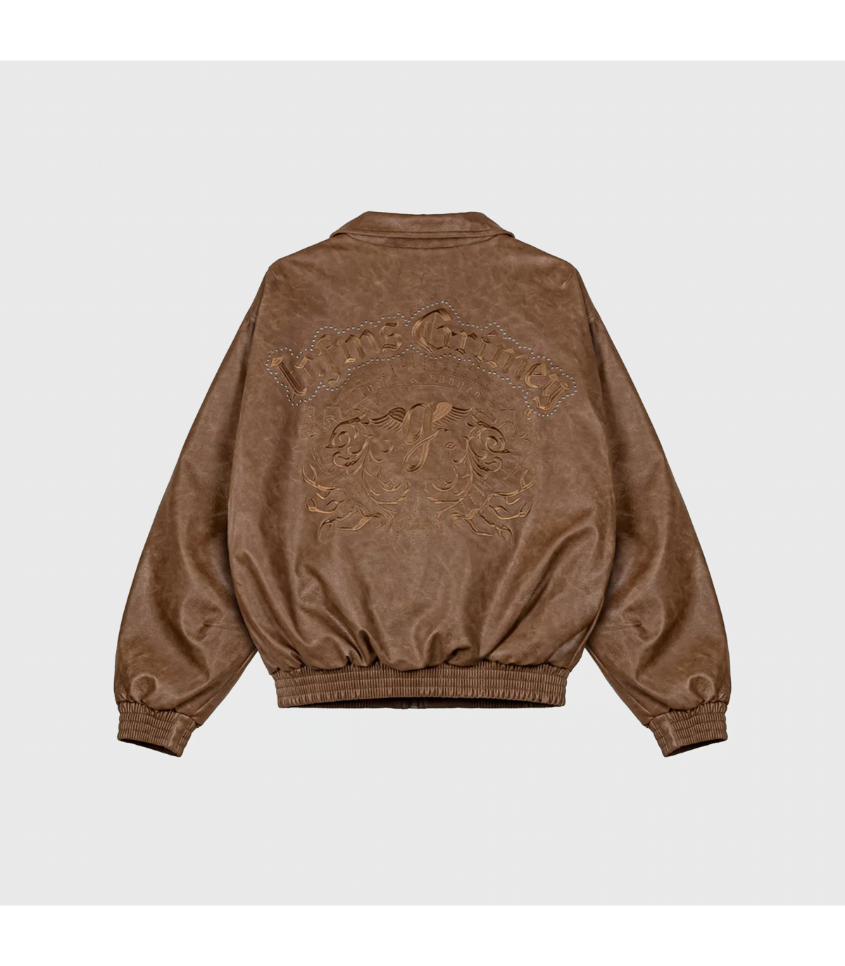 GRMY CHIEF WATCHER PU LEATHER BOMBER JAC