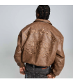GRMY CHIEF WATCHER PU LEATHER BOMBER JAC