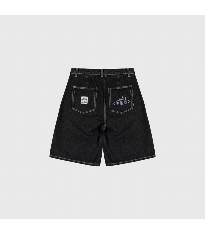 GRMY CONCREAT JUNGLE PLEATED DENIM SHORT