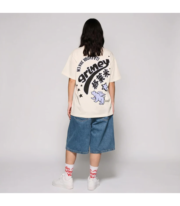 GRMY CONCREAT JUNGLE PLEATED DENIM SHORT