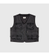 GRMY CONCREAT JUNGLE PU LEATHER VEST