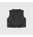 GRMY CONCREAT JUNGLE PU LEATHER VEST