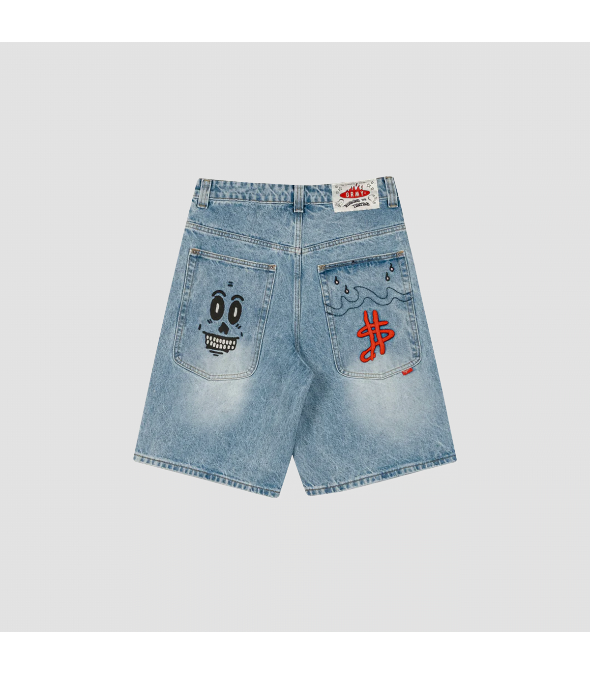 GRIMEY STARDUST BAGGY WASHED SHORT