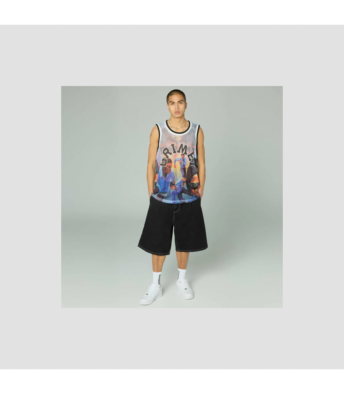 GRIMEY 100MILES RELAXED BASKETBALL JERSE