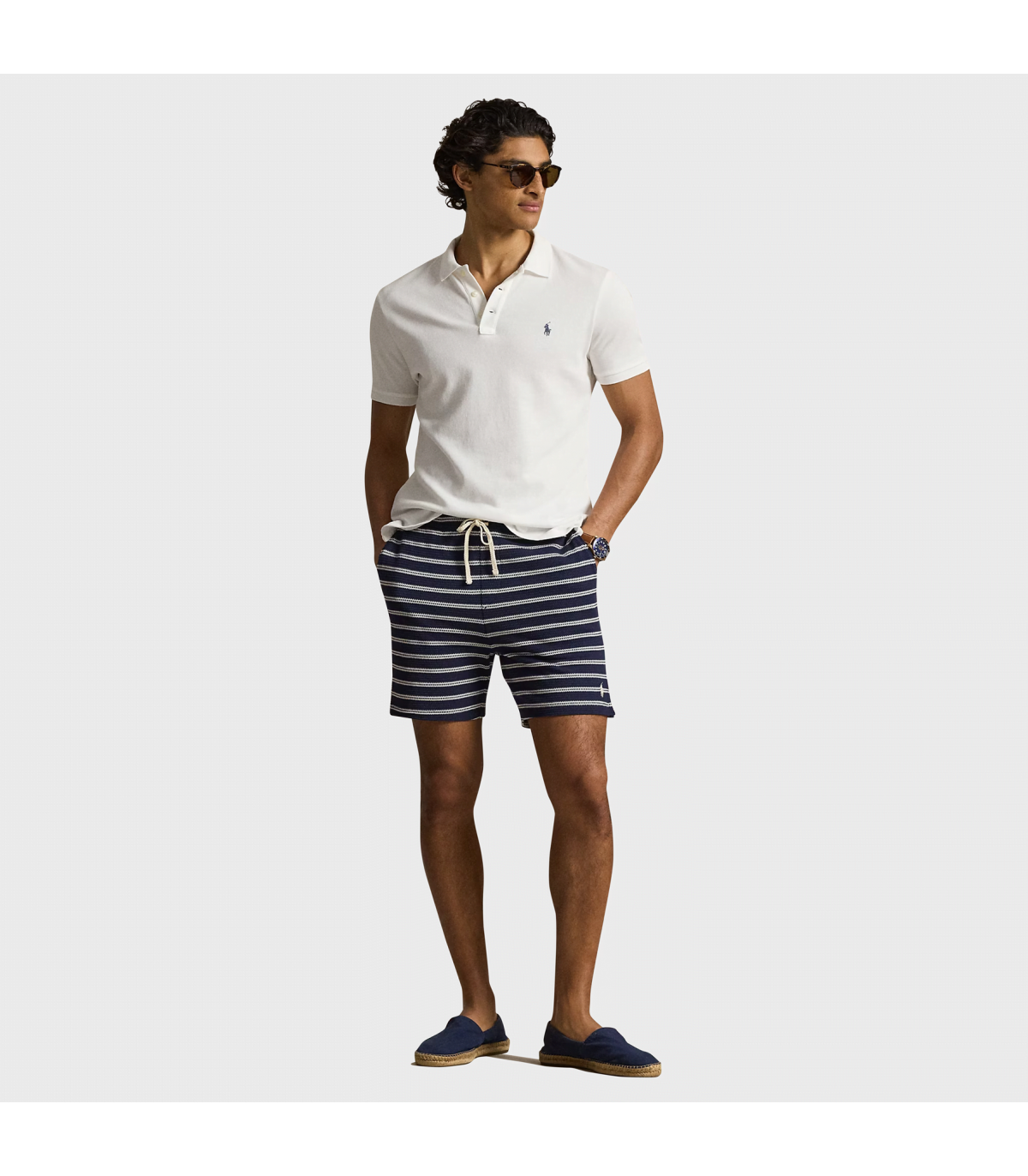 PRL STRIPE TEXTURE SHORTS