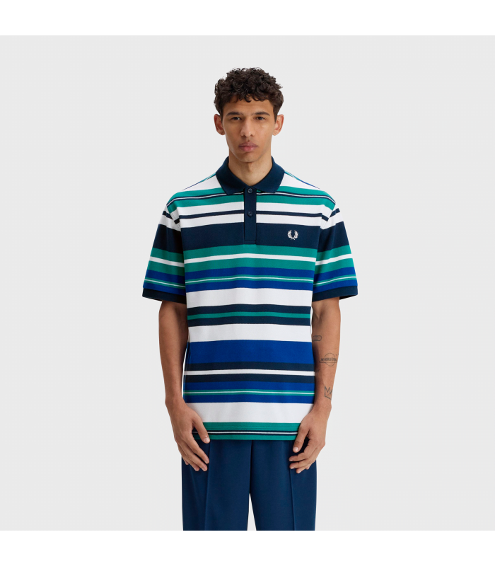FP STRIPPED RELAXED POLO T-SHIRT