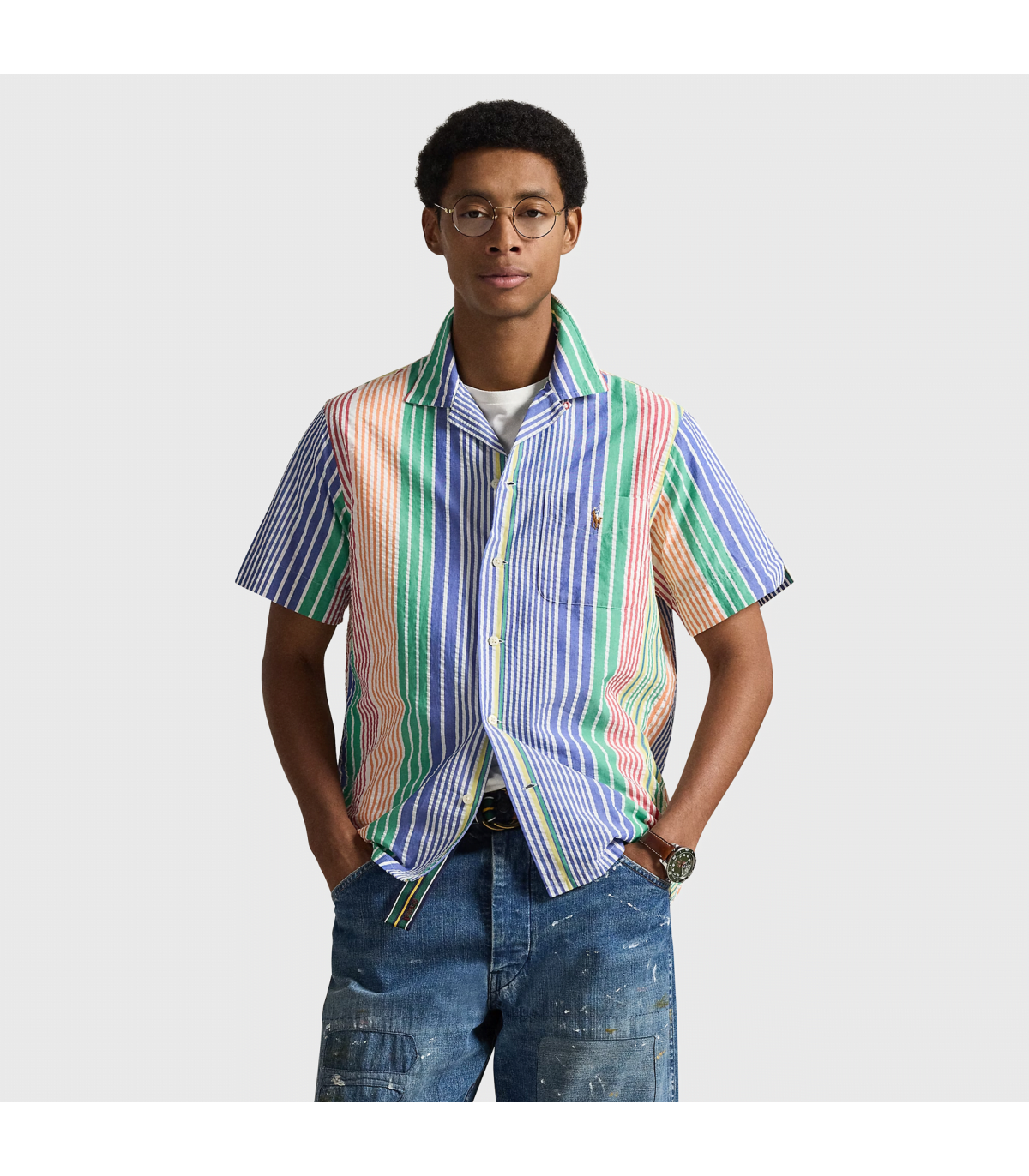 PRL SEERSUCKER WVN SHIRT