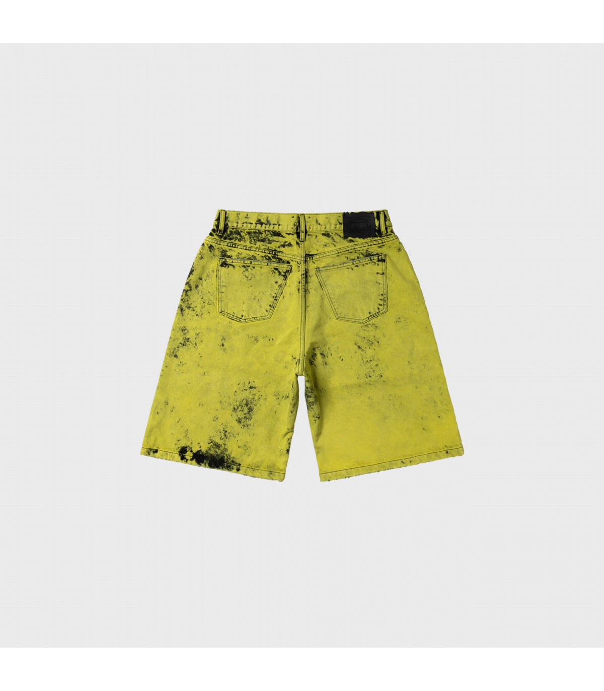 ARIES HEAVY ACID WASH WIDE LEG SHORT