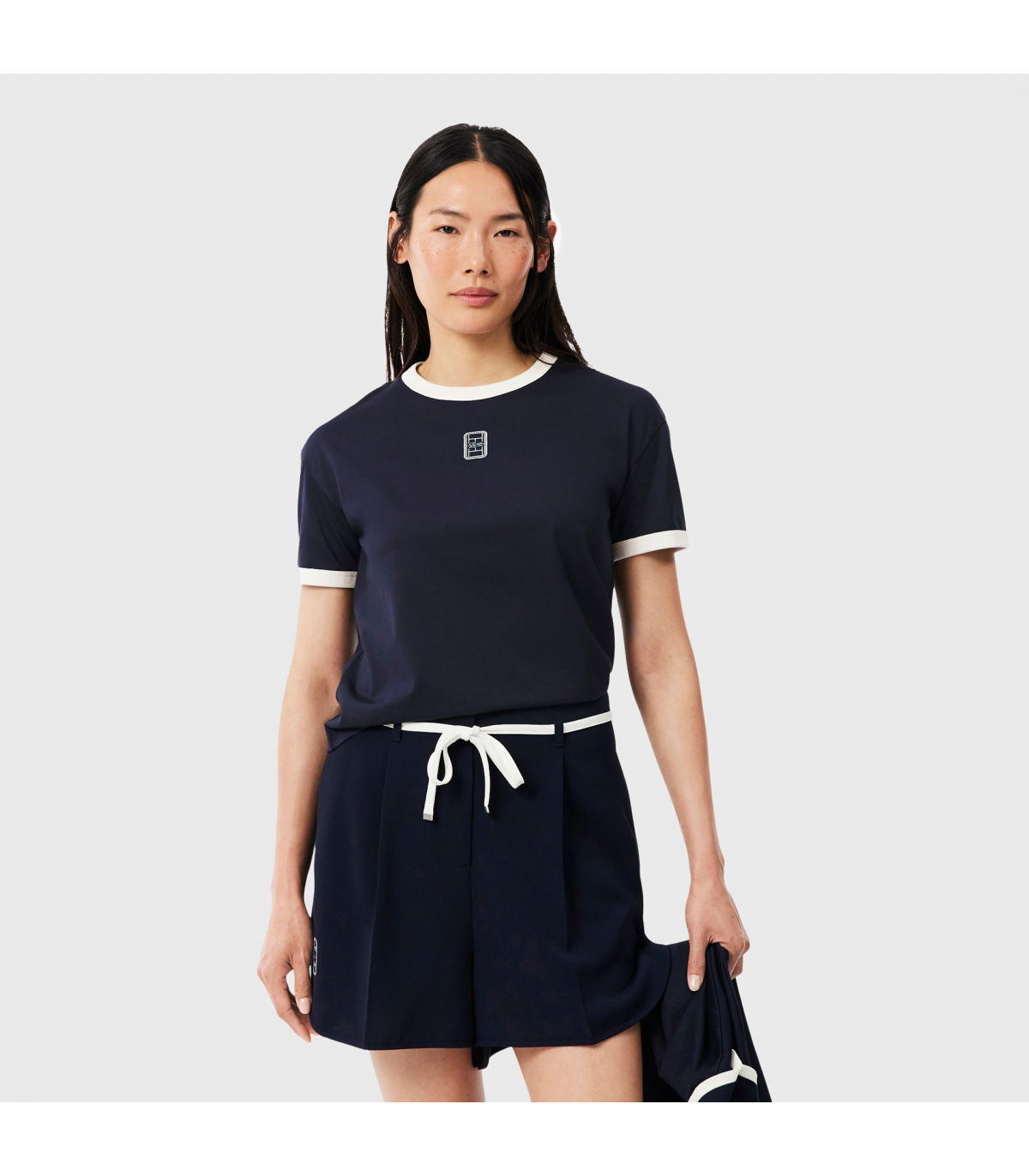 LACOSTE W CREWNECK T-SHIRT