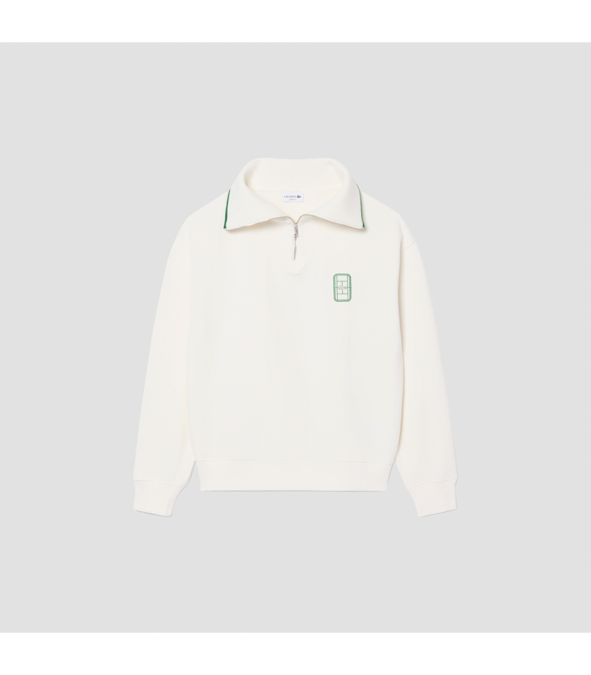 LACOSTE HALF SWEATSHIRT
