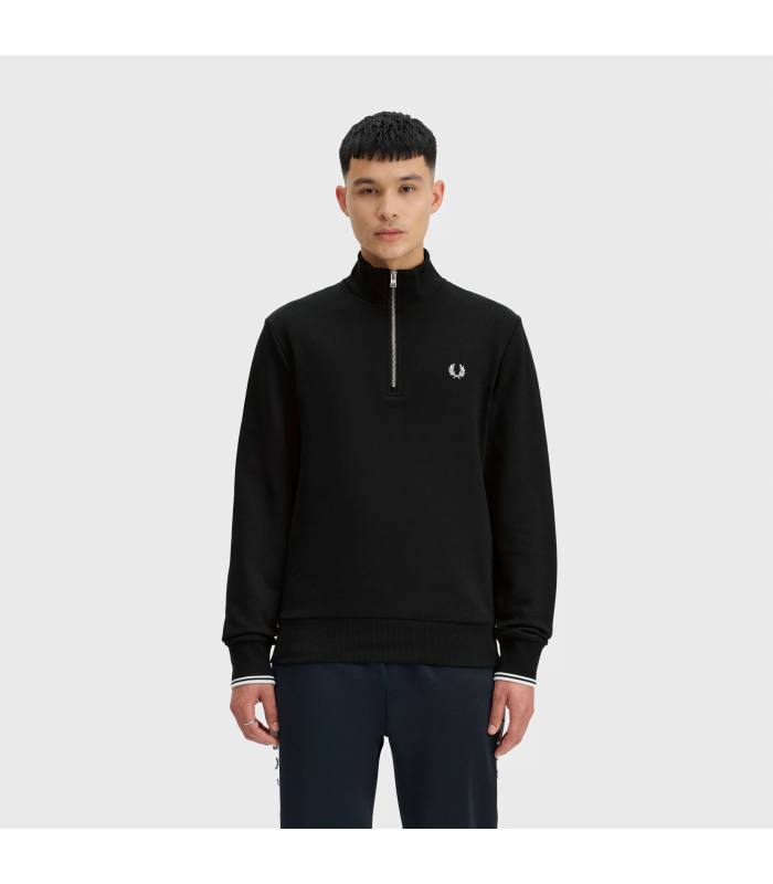 FRED PERRY HALF ZIP SWEATSHIRT