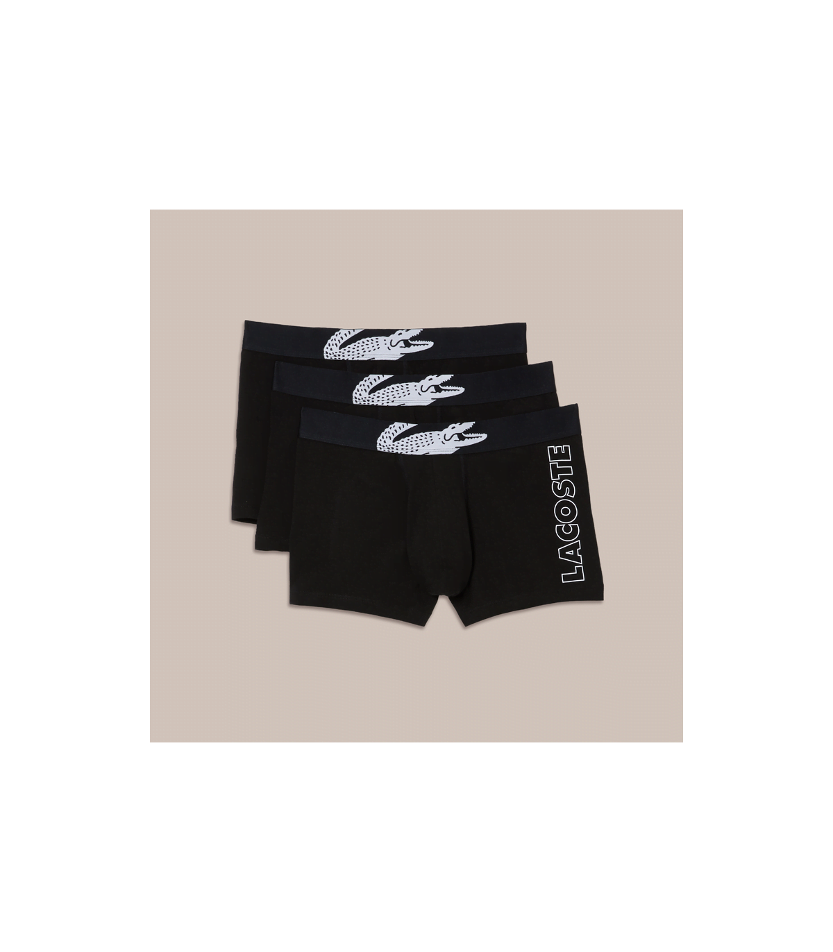 LACOSTE PACK 3 BOXERS COURTS