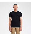 FRED PERRY  STRIPED CUFF T-SHIRT