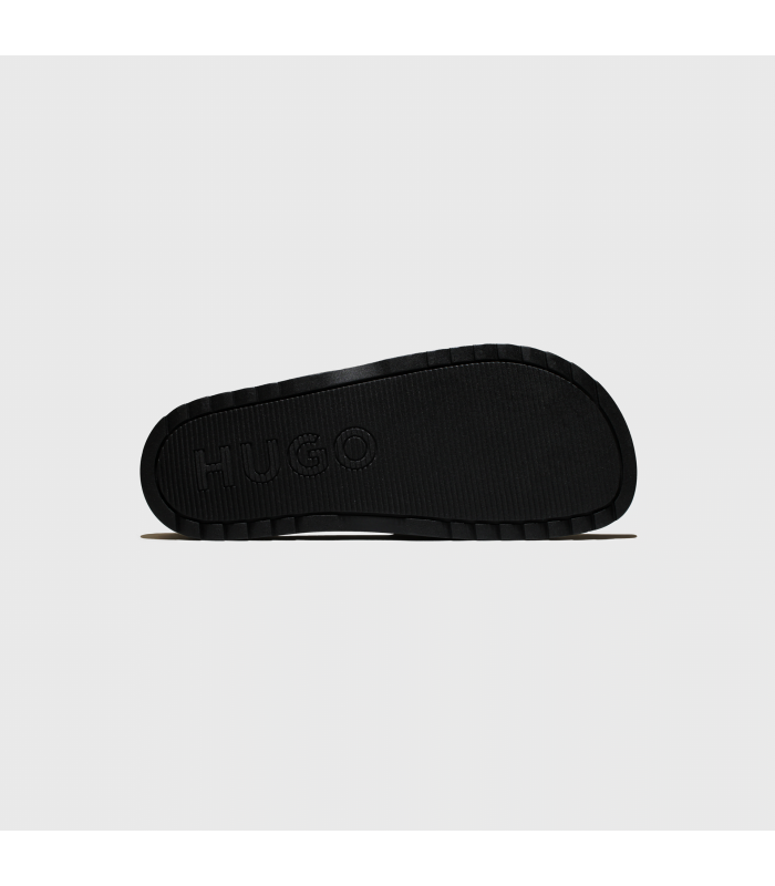 HUGO ITALIAN-MADE SLIDES WITH RAISED LOG