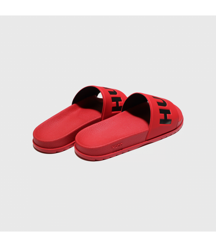 HUGO ITALIAN-MADE SLIDES WITH RAISED LOG